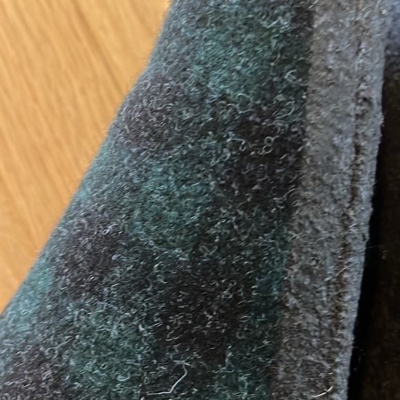 Birkenstock Blue Green Plaid Wool Felt Zermatt Shearling Slipper Sz 43 - Picture 7 of 12